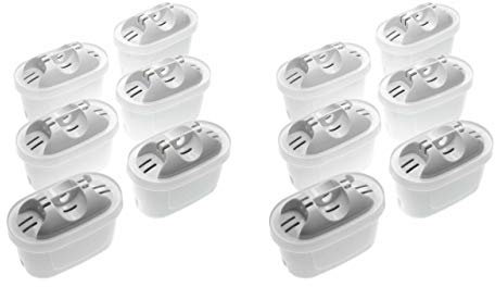 vhbw 12x Filtro dell'acqua compatibile con AquaCrest AQK07 caraffa filtrante