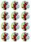 12 Muffinaufleger ca. 6 cm zum selbst ausscheiden, Cupcakes Muffinsbild Geburtstag Motiv: Iron Man Avengers, Fondant 0701x