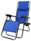 Sedia gravità Zero Sdraio da Giardino Poltrona Relax Pieghevole Salvaspazio Con Portabicchieri Reclinabile Tessuto Mare Spiaggia Piscina Arredo Esterno Vari Colori (Blu)
