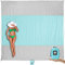 WEKAPO Stranddecke, sanddicht, wasserdicht, extra groß, übergroß, sandfrei, leicht, schnelltrocknend, Strandurlaub-Essentials mit Heringen und Ecktaschen (Grau, 2,7 x 3 m)