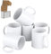 SIGNZWORLD Sublimation Mugs 11oz Blank Plain White Large Handle Coffee Mug Cups with Smash Proof Boxes (Pack of 6)