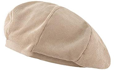 MAOZIm Baskenmütze Kord Weibliche Herbst und Winter Retro Maler Kürbis Hut Outdoor Hut