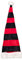 Ciffre Große XL 90cm Lange Weihnachtsmütze Nikolausmütze Rot Schwarz Santa Mütze Nikolaus A2