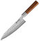 KEEMAKE Japanese Chef Knife 8 inch - Professional Kitchen Knives 3 Layers 9CR18MOV High Carbon Steel, Chefs Knife Octagon Natural Wood Handle Chopping Knife Meat Cutting Knives