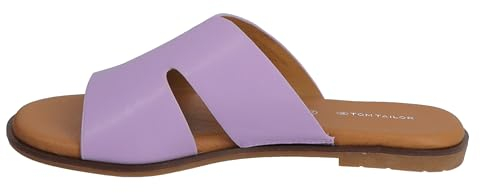 TOM TAILOR Damen 5393902 Flacher Slipper, Flieder, 40 EU