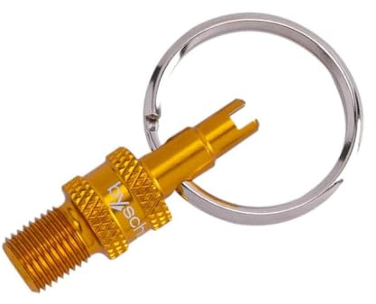 by.schulz By.Schulz Unisex – Erwachsene Mini Tool Ventiladapter, Gold, Einheitsgröße