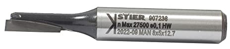 STIER Nutfräser D5 x L12,7 x S8 mm HM (HW)