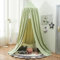 Flipped Warmth Polyester Betthimmel, Himmelbett Vorhänge Kinderzimmer Insektenschutz Baldachin Deko Moskitonetz Atmungsaktiv, Betthimmel Mädchen,Grün