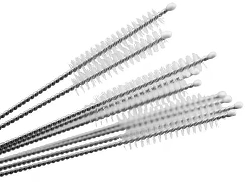 Risai 3 Pcs Nylon Straw Brush Cleaning Set, Reusable Drinking Bottle Tube Pipe Cleaners (3 Pack)