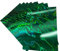 5 Blatt A4 Premium holografischer Lava-Effekt-Karton, einseitig, 240 g/m², 88 lb Umschlag, Weihnachtsgrün