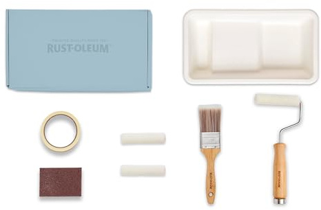 Rust-Oleum Ready to Roll - Eco Paint Kit (Small) - Bathroom Wood & Cabinet Satin Soft Blues