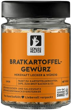 Bremer Gewürzhandel Bratkartoffelgewürz, grob, für schnelle würzige Bratkartoffeln, 45g im Glas