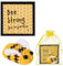 Positive Biene Gehäkelt, Kreativ Taschenumarmungsgeschenk Positiv Gestrickte Puppe mit Positiver Affirmationskarte Positive Kartoffeln als Geburtstagsgeschenk Partydekoration Ermutigung