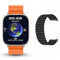 GeRRiT HK9 Ultra 2 Max AMOLED Montre intelligente pour homme, album photo, contrôle gestuel, NFC, boussole, fréquence cardiaque, Bluetooth, appel, montre intelligente améliorée (orange Alpine B)