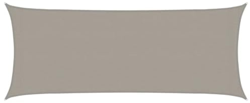 vidaXL Vela Parasole 160 g/m² Rettangolare Grigio Chiaro 2x5 m in HDPE, Vela ombreggiante, Ombra da Patio, tettoia ombreggiante, Vela da Giardino