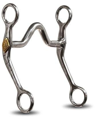 Colorado Saddlery The Mouth Curb Bit for Horses - 11,4 cm Medium Port Mouth Western Horse Bit - 6-1/5.1 cm Stainless Steel Cheeks - Horse Mouthpiece for Everyday Riding