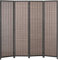 HOMCOM Paravent Interieur en Bois 4 Panneaux 180 x 180 cm séparateur de pièce Pliable cloison de séparation pour Salon Chambre à Coucher Maison, Marron