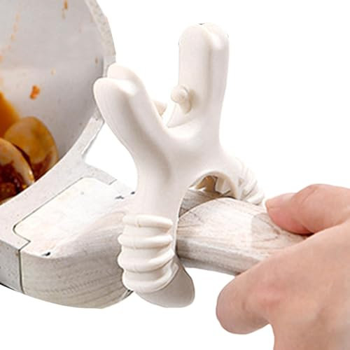 shpuuyy Support de cuillère à crabe pour pot, support de spatule de crabe, Spatule Turner Repose sur le manche de la poêle, Porte-cuillère en forme de crabe, mignon support d'ustensiles de cuisine en