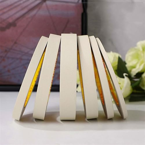 GQQGSHOP 25M Selbstklebende Bordüre Tapete, PVC wasserdichte Tapete Bordüre Dekoration, Türrahmen Wandkantenschutz Home Wanddekoration für Wohnzimmer Badezimmer Küche Fliesen(Matte beige,2CM(W))