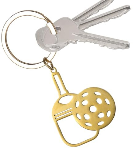 Llavero de pádel,Llavero de pala Pickleball - Llavero de coche de acero inoxidable - Pequeño colgante de raqueta de Pickleball, llavero de deporte, accesorios para mochila, d, Se référer au descriptif