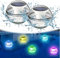 mizikuu Luci Piscina, 2 Pcs Luci Sommergibili per Piscina RGB Illuminazione Subacquea Impermeabile Piscina Fuori Terra Luci LED Galleggianti per All'aperto Piscina Spa Festa Giardino