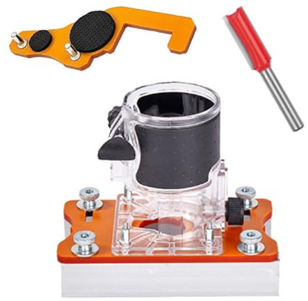 Wood Trimmers Routers Base 2 in 1 Wood Palms Routers Base Routers Slotting Bracket Suitable for Carbinet Closet Furniture