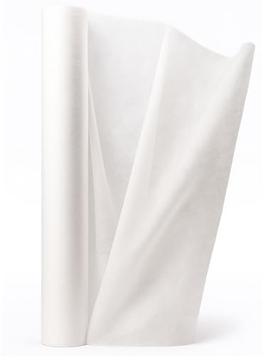 HausHeld® Einweg Vlieslaken Rolle 70cm x 50m – 18g/m² Vlies Weiß – Perforation alle 38cm – Hygienische Liegenauflage für Massageliege, Kosmetikliege, Behandlungsliege, SPA, Praxisbedarf