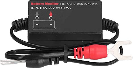 Hyuduo Tester Smart Wireless Car Battery Monitor con 4.0 per App per IOS e App Conveniente per Tutte le Batterie per Auto 12 V Caratteristiche Multifunzionali