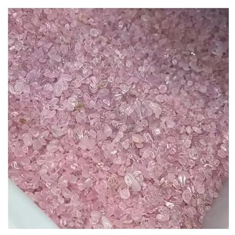 100g/bag Crystal Gravel Rose Quartz Crystal Gravel Stone 5-7mm