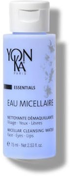 Micellar Cleansing Water Yonka 75ml | 91% Natural Origin Hydrating Gentle Face Cleanser and Makeup Remover | All Skin Types, No Rinsing | Rose and Chamomile Essential Oils (Travel Size)