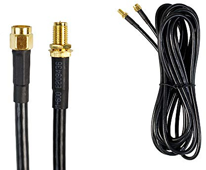 Vetrineinrete® Cavo prolunga per antenna wifi router modem rp-sma wireless maschio femmina 3 5 e 10 metri (5 mt) D49