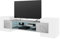Selsey Gaelin – TV-Lowboard / Fernsehschrank in Weiß/Betonoptik Stehend Modern mit LED-Beleuchtung 160 cm