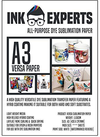 Ink Experts Versa All Purpose A3 Sublimation Paper 115gsm (100 Sheets)