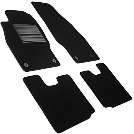 MDM SP-4097 Fußmatten Velours Autoteppich passend für Opel Adam 01.2013>05.2019, black