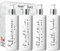 Print Maniacs Mrs Hinch Inspired White Personalised Pump Bottles Bathroom Kitchen Set Shampoo Conditioner (Silver)