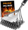 POLIGO BBQ Grill Reinigungsbürste Borstenfrei & Schaber – Triple Helix Design Grillreiniger – Keine Borsten Grillbürste und Schaber sicher für Gas Holzkohle Porzellan Grills – Ideales Grillwerkzeug