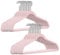 50 Stück hochwertige Samt Kleiderbügel in der Farbe Rosa mit Silber Haken/Anti-Rutsch/von StickandShine
