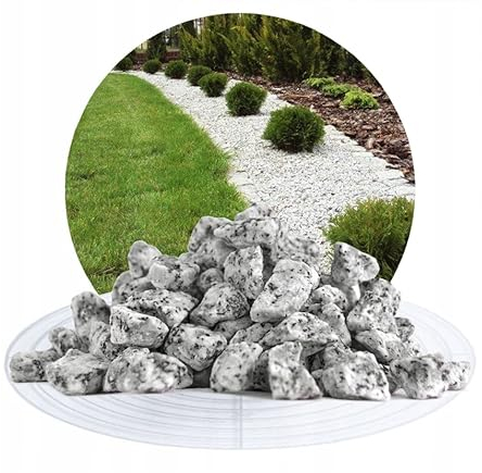 PSB 20 kg Decorative Natural Stones DALMATINO Gravel Chippings Landscape Home Garden/Path Driveway/Pot Topper Flower Decorative
