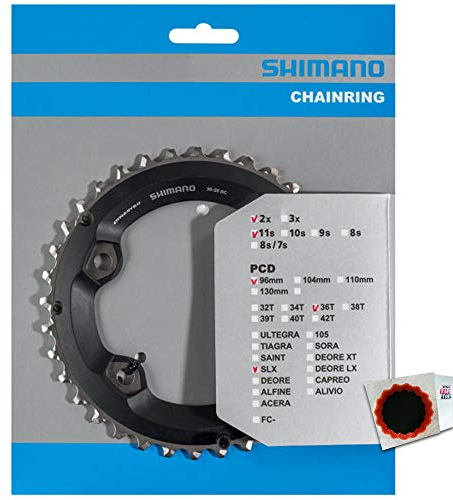 SHIMANO Kettenblätter SLX FC-M7000-11 2f. 36Z. 96mm Alu/Glasfaser Kunststoff sz