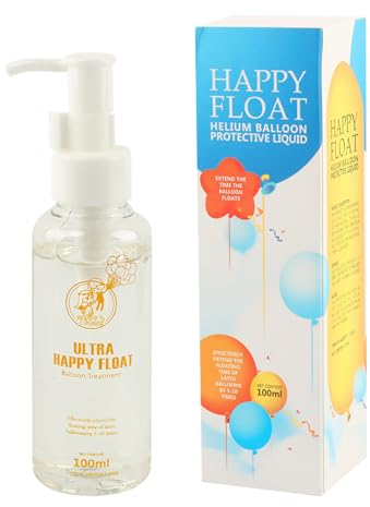ZDYS Hi Float, Ultra flüssige Lösung für Latexballons, 50/100 ml, Heliumballon-Schutzflüssigkeit, hält Helium länger, umweltfreundliche Pumpe