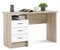Dmora - Scrivania Priscille, Scrittoio multiuso, Tavolo per ufficio porta PC, Piano di lavoro, 120x48 h72 cm, Quercia e Bianco