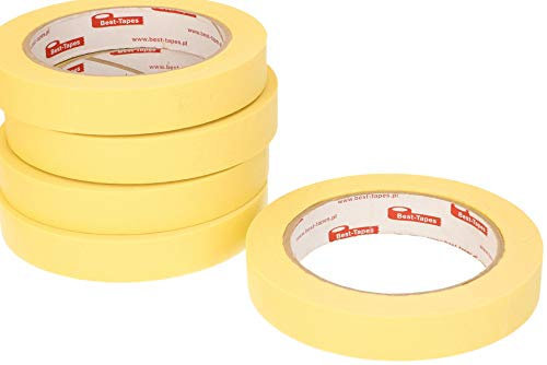 KOTARBAU® 20er Set Kreppband 19mm x 50m Selbstklebend Gelb Schutzband bei Malerarbeiten