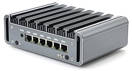 Firewall Hardware, Pfsense, OPNsense, VPN, Network Security Appliance, Router PC, Core I3 8130U, RS36, AES-NI/6 x I211 Gigabit Nics/4USB3.0/COM/HDMI/Fanless, (4G DDR4 RAM/128G SSD)