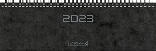 BRUNNEN Wochenkalender Modell 777 2023 Blattgröße 32,6 x 10,2 cm schwarz