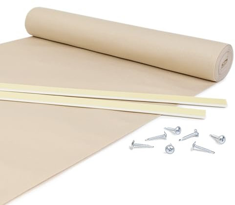 GIURI TESSUTI - FASCIA OMBREGGIANTE in Tessuto al Metro per Pergola e Gazebo (AVANA, 60 CM)