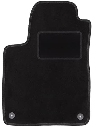 Wielganizator Tapis de Sol Noir pour Peugeot RCZ Coupé (2010-2015) - Tapis de Sol côté conducteur en Velours