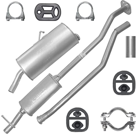 Ferroz Auspuffanlage Schalldämpferset Auspuff für Citroen Berlingo 1 I Peugeot Partner 1 I 1.1i 1.4i 1.6i