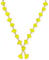 Bhakti Lehar (Size: 24 Inch) Big Size Yellow Foam Rose Flower Garland for Photo Frame and God Idol/Artificial Pearl Moti Mala for God Idol Photo, Bhagwan Murti and Loved Ones