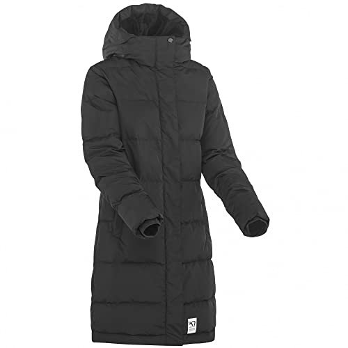 Kari Traa W Kyte Parka Schwarz - Daunen Modischer Warmer Damen Daunenmantel, Größe XL - Farbe Black
