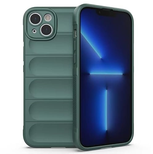 RankOne Custodia in Silicone Liquido Airbag per iPhone 14 Plus (6.7 Inches) - Verde